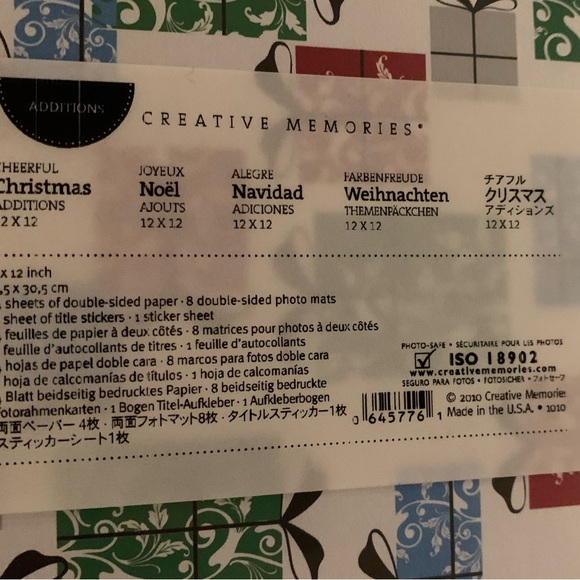 Creative Memories “Cheerful Christmas” Additions Pack - Picture 2 of 3
